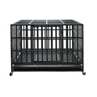1pcs Heavy Duty Dog Kennel Pet Iron Crate Cage 47 Inch