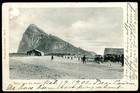 British Gibraltar To Usa Circulated Postcard Vf