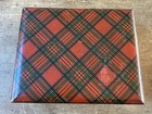 Antique Mauchline Stuart Tartan Ware Cotton Reel Spool Box 7 5 In C 1890 Label