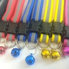 Reflective Dog Collar Pet Cat Puppy Nylon Collar With Bell Neck Adjustable New
