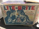 Vintage Original 1973 Hasbro Lite - Brite Light Bright  Box Paper  Pegs  Working