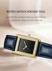 Elegant Men Women Square Business Quartz Watch 2026 - Leather Strap