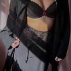 Vintage Black Lace Garter Belt 