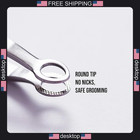Facial Hair Tweezers With Round Tip  Surgical Steel  Handcrafted In Korea