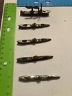 Lot X 5 Vintage Cast Lead Metal Military Toy Soldiers Naval Ships  See Photos