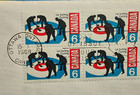 Canada Fdc First Day Le Curling  6 Cent Block Of 4 Stamps