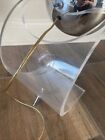 Original Vintage Robert Sonneman Table Lamp Chrome And Lucite Mid Century Modern