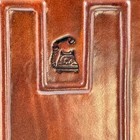 Vintage Telephone Address Book Kangaroo Italian Leather Handmade Bologna Retro