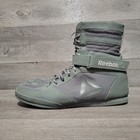 Reebok Men s Size 11 5 Boxing  Wrestling Strap Shoes High Grey