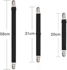 Adjustable Bed Sheet Straps Suspenders Elastic Sheet Fasteners Grippers Garters