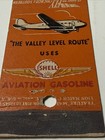 Vtg Chicago Southern Air Lines 1940s Matchbook Cover Shell Gasoline Oil Aviation