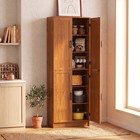 67  Kitchen Pantry Storage Cabinet W  Shelves  Teak