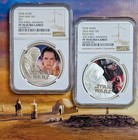       2016 Niue  2 Star Wars Force Awakens Rey Kylo Ren 1 Oz Silver Ngc Pf70 Uc Set