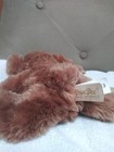 Dan Dee Collectors Choice Brown   Pink Stuffed Plush Bunny 7 Inches Excellent