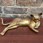Vintage Mid Century Freeman Mcfarlin Pair Gold Cats  177 And  178 Signed Anthony