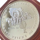 1971 Franklin Mint Ncs Coin Medal The Louisiana Purchase Sterling Silver Proof