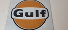 Vintage Gulf Gasoline Sign - Porcelain Octane Type Gas Pump Service Station Sign