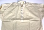 Civil War Us Union Csa Confederate Four Button Off White Muslin Shirt-medium