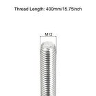 Fully Threaded Rod M12 X 400mm 1 75mm Pitch 304 Stainless Steel Right Hand