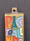 Brass Peace To All Who Enter Here Door Plaque - Vintage  Terra Sancta Guild 1969