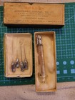 Antique Vtg Becton   Dickinson   Co 1 1 2 Cc Glass Syringe B-d Yale W  5 Needles