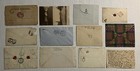 12 Piece Great Britain Postal History Lot 1842-1950  y10622 