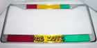 One Love  Bob Marley  Jamaican  Reggae  Rastafarian Silver License Plate Frame 