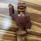 Mechanical Articulated Vintage Wooden  Bottle Stopper Cork Topper Missing Hat 