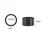 Carbon Fiber Bike Headset Spacer 1-1 8  28 6mm Stem Spacer Bicycle Washer Gasket