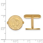 Sterling Silver Gold-plated Logoart University Of South Florida Crest Cuff Links
