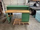 Lista Pedestal Workbench 72x30 5 Drawer Cabinet Wood Worktop W  Contents