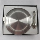 Danforth Pewter Baby Keepsake Gift Set Bowl Spoon Made In Vermont Usa