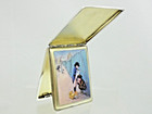 Antique Sterling Silver Enamel Cigarette Case Hand Painted Miniature Erotica