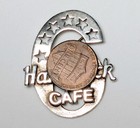 925 Hard Rock Cafe Sterling Silver Pin Brooch Badge 6th Year Staff  Preowned
