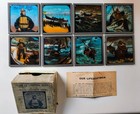 Magic Lantern Slides Primus Our Life-boat Men Boxed Set Complete  Script