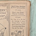 Antique 1920s Mccall Pattern 2977 Mens Boys Pierrot Costume Clown Sz Med Uncut