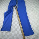 Figs Blue Scrub Pants Athletic Fit Women s Xs Straight Leg Pockets