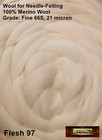 Hr097-100 Morezmore Pink Flesh 100g Merino Wool Roving For Needle Felting