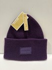 Brand New Michael Kors Women Knit Cuff Hat Purple Color One Size
