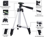 Professional Lightweight Aluminum Camera Tripod Dslr Stand W  Phone Holder  bag