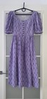 Sportalm Kitzb  hel Trachten Gingham Cottagecore Dress Dirndl With Apron Size 36