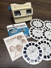 Vintage Red White   Blue Gaf View-master Viewer Working   Scenic Picture Reels