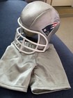 Build A Bear Silver Shorts And Matching Patriots Helmet