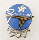10k Pin -  Grumman  15 Year Service Pin With  4  Diamonds