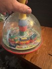 Vintage Spinning Top Train Vintage Panoramic Spinning  Toy For Parts Or Repair