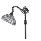62 In  Tiffany Style Arched Floor Vintage Antique Lamp
