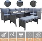 Patio Furniture Set 4 Piece Outdoor Rattan Sofa Set 9 Seater Dining Table Set