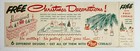 Vintage 1950   s Post Cereal Christmas Punch Out Decorations