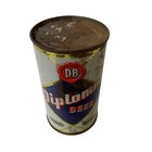 Diploma Beer Flat Top 12 Fl Oz Steel Can Vtg 60   s Empty Top Intact Dominion Nz