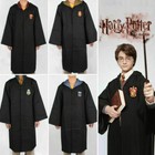 Halloween Harry Potter Cosplay Costume Cloak Robe Cape W tie Adult   Kid Sizes